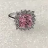 Anillo de circonita con incrustaciones de cobre de la estación independiente de FB Amazon, comercio electrónico transfronterizo, venta al por mayor de anillos para hombres y mujeres europeos y americanos.