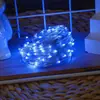 Luzes de fio de cobre solar em estoque, à prova d'água para exterior, jardim, pátio, atmosfera de feriado de Natal, luzes de fada decorativas