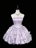 Vestido de noche transfronterizo europeo y americano 2026 nuevo con lazo floral falda abullonada ceñidor de cintura cumpleaños ceremonia adulta estilo sin tirantes