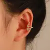 Personalidad Punk Retro Europea y Americana Clip para Oreja de Serpiente Sin Agujero Espíritu del Zodíaco Serpiente Clip Pequeño para Hueso de Oreja de Serpiente Sin Agujero en la Oreja Pendientes del Año de la Serpiente