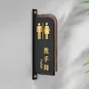 Señales Acrílicas para Baños de Hombres y Mujeres, Señales para Puertas de Baños de Hoteles y Restaurantes, Señales de Baño de Doble Cara