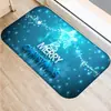 Alfombra de Piso Navideña para el Hogar Dibujo Animado de Reno Alfombra de Cocina