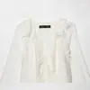 Comercio Exterior Ropa de Mujer 2026 Verano Moda Europea y Americana Elegante Casual Decorativa de Capas Plisadas Camisa de Manga Larga para Mujer E490484