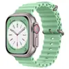 Adequado para Pulseira de Silicone para Apple Watch Iwatchs10 Fivela Dupla Pulseira de Relógio Marinha S9 Estilo Esportivo S11Ultra2 Pulseira de Relógio