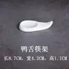 Reposapalillos Estilo Japonés Vajilla Esterilla de Cerámica para Palillos Adorno Blanco Puro Almohada para Palillos Soporte para Cuchara Ceremonial Mesa de Comedor