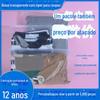 Saco Transparente Espesso com Zíper, Saco Personalizado para Embalagem de Roupas e Meias, Saco de Armazenamento para Roupa Íntima e Toalhas, Roupa Estilo Zíper
