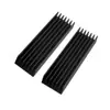 Disipador de calor de aluminio 40*14*6mm negro oxidado tira de disipación de calor perfil de aluminio bloque de disipación de potencia radiador disipador de calor
