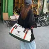 Bolsa deportiva simple y casual para gimnasio con compartimentos separados para artículos húmedos y secos, gran capacidad, adecuada para salidas y viajes, elegante y moderna