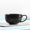 Taza vintage vintage Taza de café de cerámica cruda estilo japonés Juego de taza y platillo de café para té de la tarde de cerámica estilo europeo