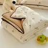 Colcha de Verão Macia como Nuvem de Renda, Grau Materno e para Bebê, Algodão Puro, Respirável para o Verão, Núcleo de Colcha com Ar Condicionado, Lavável à Máquina, Colcha Fina para Presente
