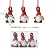 Decoración Navideña NUCHI Figura de Resina de Papá Noel Muñeco de Nieve Adorno Colgante para Árbol de Navidad Decoración Linda de Bolsa de Dibujos Animados
