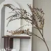 Flores Artificiales, Flores Secas Estilo Wabi-Sabi, Hojas Secas, Frutos de Pipa, Hortensias de Borde Tostado, Materiales Florales Vintage, Frutos de Espino Marítimo, Decoraciones de Mesa, Flores de Seda