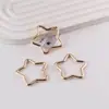 Fivela de Mola Estrela de Cinco Pontas em Liga de Zinco Casual Fivela de Conexão para Bagagem DIY Feita à Mão Material para Joias Pequenos Acessórios