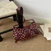 2026 Dulce Moda Simple Estilo Coreano Verano Nuevo Bolso de Mano con Lunares para el Hombro Casual para Mujer
