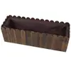 Jardinera Grande de Madera Maciza para Exteriores Macetero para Flores de Exterior Caja de Plantas Rectangular Maceta para Verduras de Balcón Maceta de Madera Madera Anticorrosiva