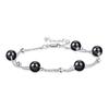 Pulsera de plata esterlina S925 granate natural lujo ligero para mujer estilo coreano simple oro amarillo doble capa pulsera de moda