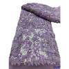 Retro Francés Ancho Completo Bordado Cuentas Lentejuelas Tridimensional Floral Bordado Encaje Tela Vestido Bata Malla Bordada Venta al por Mayor