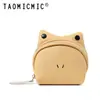 Bolsa de Monedas de Rana Linda Mini Almacenamiento Bolsa para Auriculares Llavero Colgante de Labial Compacto de Dibujos Animados Bolsa de Monedas