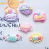 Tarjeta de personaje brillante de dibujos animados letra color macarrón pasador accesorios para el cabello material hecho a mano accesorios para carcasa de teléfono móvil parche