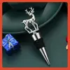 Tapón de Vino con Forma de Ciervo Transfronterizo, Tapón Sellador, Pequeño Regalo para Fiesta Navideña, Boda, Fiesta, Tapón Conservador de Vino, Botella de Vino