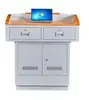 Púlpito Multimídia, Púlpito de Palestra Multifuncional em Aço, Púlpito de Sala de Aula Escolar, Console de Controle Central, Suporte para Mesa e Cadeira