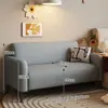 Sofá para Apartamentos Pequeños, Recepción de Sala de Estar, Vivienda de Alquiler Sencilla, Dormitorio de Apartamento, Sofá de Tela Minimalista Estilo Perezoso Doble o Triple