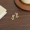 Año de la Serpiente, Año de la Vida, Aretes para Mujer 2025 Nuevas Explosiones Aretes de Año Nuevo Diamante Flash Lujo Ligero Aretes Altos Elegantes