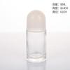 Botella grande de vidrio transparente con rodillo de 50 ml para esencias, analgésicos, aceites esenciales para masajes, subbotellas cosméticas.
