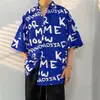 Camisa Hawaiana Retro de Verano Delgada, Floral de Playa, Manga Corta, Holgada, Fresca y Elegante, Estilo Pareja, Camisa para Vacaciones en la Costa, Moderna