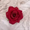 Hermosa cabeza de flor de rosa de lana multicolor de alta calidad sin deformación, pared de flores de boda, flor de simulación de color especial para primavera y otoño