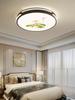 LED cobre lámpara nueva china lámpara dormitorio principal lámpara de techo habitación viento redonda lámpara de escritorio loto urraca ciervo