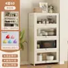 Nuevo Gabinete de Almacenamiento Multicapa Estilo Crema Estante Doméstico para Cocina Estante de Almacenamiento de Piso Estante para Utensilios de Cocina