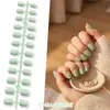 Arte de Unha Quadrada Curta Tendência Transfronteiriça Unhas Usáveis Acessórios para Unhas Postiças Cor Sólida Gelo Translúcido Fosco Natural Sensação de Alto Padrão