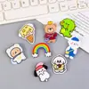 Broche acrílico de dibujos animados lindo, insignia adorable de animal mascota, pin accesorio para bolso, divertido y peculiar