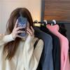 Suéter largo de diseño nuevo Otoño e Invierno 2022 cuello alto holgado grueso con cremallera abrigo de punto cárdigan para mujer
