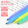 Resaltador de Color Estrella Transfronterizo 4 Plumas Marcadoras para Estudiantes Empaquetadas en Tarjeta Color Suave Bolígrafo para Cuaderno de Colores Bolígrafo para Pintar y Graffiti