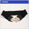 Venta al por mayor del fabricante Estilo coreano Hebilla de mariposa Cinturón elástico Decorativo Cinturón de cintura para vestido Cintura Elástico Cinturón elástico