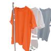 Camiseta holgada de manga corta blanca con diseño de pareja de color puro para mujer, novedad de verano de 2022, moda ins