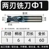 Fresa de acero blanco con recubrimiento de nano-carbono negro, completamente rectificada, para mecanizado ultra-duro de acero inoxidable, disponible en versiones de cuatro filos y dos filos, fabricada con material de acero de alta velocidad 501