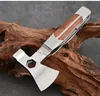Hacha y martillo multifuncionales, hacha de acero inoxidable, herramienta hexagonal, cuchillo y hacha para exteriores, hacha multifuncional para bolsa de camping