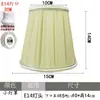 Accesorios para pantalla de lámpara de mesa pequeña E14 burbuja puntiaguda cristal vela araña lámpara de pared tela de lino mesita de noche plegable pantalla de tela