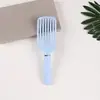 Peine de Pelo Esponjoso Transfronterizo, Peine de Peluquería Portátil, Diseño Hueco de Dientes Anchos, Peine Curvo Grande para Peinar Cabello Largo y Rizado, Venta al por Mayor