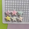 Acessórios de resina de estrela-do-mar transparentes coloridos para DIY, para decoração de capa de celular, materiais de decoração para notebook