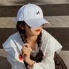 Novo boné de beisebol bordado com letra A grande da Coreia do Sul, masculino e feminino, primavera e verão, estilo coreano marrom, boné pequeno com aba