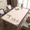 Mantel de Mesa de Comedor Guofeng Impermeable y a Prueba de Aceite Mantel No Lavable Mesa de Comedor de Madera Maciza Tela para Mesa de Café Rectangular Mantel para Mesa de Arroz Mantel con Aislamiento Térmico