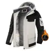 Chaqueta Gruesa de Algodón con Forro Polar Transfronteriza para Exteriores, Chaqueta de Montañismo a Prueba de Viento e Impermeable de Talla Grande, Ropa de Trabajo y Chaqueta Softshell