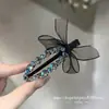 Pinzas para el cabello de pedrería brillante de lujo estilo coreano Dongdaemun Primavera 2026 para mujer, Colección de accesorios para el cabello de la frente