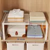 Estante Organizador de Capas para Almacenamiento de Armario Extensible para Ropa Estante Desplegable para Armario Utilización del Espacio Estante para Zapatos