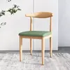 Cadeira de Jantar Cadeira de Dormitório Banqueta para Mesa de Estudo Casa Imitação Madeira Maciça Cadeira com Encosto em Chifre Cadeira Simples Moderna para Mesa de Jantar