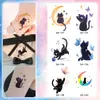 Pegatinas de Tatuaje de Mariposa Arcoíris Coloridas Casuales y Lindas Duraderas Impermeables Nicho Verano Pequeñas Frescas Pegatinas de Tatuaje Dopamina